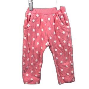 Pink Polka Dot Toddler‎ Pants With Elastic Waistband